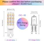 I-SHUNFA Wi-Fi RGBCW Smart G9 LED Bulbs,Compatible with Alexa/Google Home,Multicolour Dimmable,2700K-6500K,AC 120V 4W,400LM Brightness Adjustable 1%-100%,with Musical Rhythm LED Light Bulb,2 Pack - Image 4