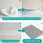 Waterproof Dog Bed for Large Dog, Memory Foam Orthopedic Dogs Beds & Furniture for Large Sized Dogs, Anti-Slip & Washable Puppy Mat for Sleeping, Plush Flannel Top Pet Beds, Grey - Image 3