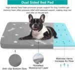 Waterproof Dog Bed for Large Dog, Memory Foam Orthopedic Dogs Beds & Furniture for Large Sized Dogs, Anti-Slip & Washable Puppy Mat for Sleeping, Plush Flannel Top Pet Beds, Grey - Image 8