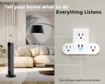 Emerson SmartVoice 4-in-1 Wall Plug, Offline 30+ Voice Control Commands, No APP, No WiFi, No Setup, Smart Outlet w/ 2 AC Outlets, 2 USB-A Ports, Sleep & Wake Timer, ETL Listed - Image 6