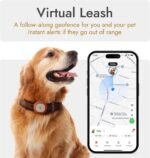 Molly&Cody GPS + Bluetooth Pet Tracker for Cats & Dogs – Real‑Time Tracking, Virtual Fence, IP67 Waterproof, Up to 60‑Day Battery, Health Monitoring, iOS/Android – Subscription Required (White) - Image 3