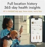 Molly&Cody GPS + Bluetooth Pet Tracker for Cats & Dogs – Real‑Time Tracking, Virtual Fence, IP67 Waterproof, Up to 60‑Day Battery, Health Monitoring, iOS/Android – Subscription Required (White) - Image 5