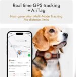 Molly&Cody GPS + Bluetooth Pet Tracker for Cats & Dogs – Real‑Time Tracking, Virtual Fence, IP67 Waterproof, Up to 60‑Day Battery, Health Monitoring, iOS/Android – Subscription Required (White) - Image 7