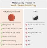 Molly&Cody GPS + Bluetooth Pet Tracker for Cats & Dogs – Real‑Time Tracking, Virtual Fence, IP67 Waterproof, Up to 60‑Day Battery, Health Monitoring, iOS/Android – Subscription Required (White) - Image 8