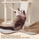 Yaheetech 63.5in Extra Large Cat Tree Condo with Sisal-Covered Scratching Post Plush Perch Hammock, Cat Tower Activity Center Kitten Furniture Play House - Image 6