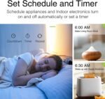 Jinvoo Smart Plug, Wireless Mini Outlet, Alexa Socket, Smart Home Wi-Fi Outlet Works with Alexa and Google, No Hub Required, ETL FCC Certified 2-Pack - Image 5
