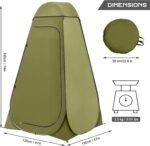 BRIAN & DANY Pop Up Shower Tent, Portable Privacy Camping Changing Tent, Camp Toilet Bathroom Pod with Rain Shelter & Windows, UPF 50+ & Waterproof, 47.2" x 47.2" x 74.8" - Image 3