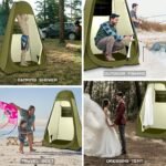 BRIAN & DANY Pop Up Shower Tent, Portable Privacy Camping Changing Tent, Camp Toilet Bathroom Pod with Rain Shelter & Windows, UPF 50+ & Waterproof, 47.2" x 47.2" x 74.8" - Image 5