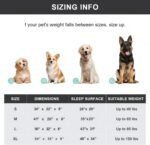 50" Lx32 Wx8 H Cooling Elevated Dog Bed for Large Dogs with Non-Slip Floor Protectors & Breathable Mesh, Raised Indoor & Outdoor Dog Cot Pet Hammock, Grey - Image 3