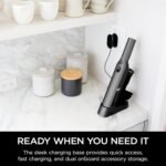 Shark WV201 WANDVAC Handheld Vacuum, Lightweight at 1.4 Pounds with Powerful Suction, Charging Dock, Single Touch Empty and Detachable Dust Cup,Graphite, Slate - Image 3