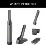 Shark WV201 WANDVAC Handheld Vacuum, Lightweight at 1.4 Pounds with Powerful Suction, Charging Dock, Single Touch Empty and Detachable Dust Cup,Graphite, Slate - Image 7