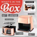 Gourmia 8 Qt Air Fryer, 8 Presets with Digital Display, FryForce 360° Technology, Easy View Window & Interior Light, Dishwasher Safe Basket, Peach - Image 7