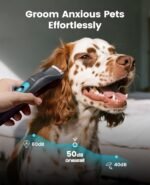 oneisall Professional Dog Grooming Kit at Home: All-in-One Quiet Clippers & Nail Grinder with LED Light, 2000mAh Cordless Dog Shaver, Safe Poodle Grooming Kit for Paws, Face, Ears & Body - Image 4