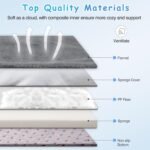 Dog Bed for 150 Pounds Dogs, Super Comfy Large Bed, 47 Inches Orthopedic Sleeping Mattress for XL Dogs, Jumbo Size with Anti Slip Bottom, with Removable and Washable Cover - Image 4