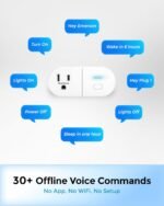 Emerson SmartVoice ES513 Wall Plug, Offline 30+ Voice Control Commands - No APP, No WiFi, No Setup, Smart Outlet Extender for Home and Office, Sleep & Wake Timer, ETL Listed - Image 5