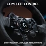 Logitech G923 Racing Wheel and Pedals, TRUEFORCE up to 1000 Hz Force Feedback, Gaming Steering Wheel PS5, PS4, PC, Mac, Genuine Leather- Black - Image 6