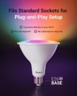 Sunco PAR38 Alexa Compatible Smart LED Bulbs, WiFi Color Changing Outdoor Flood Light, 13W, RGB Tunable White CCT, Dimmable, with Amazon Alexa & Google Assistant, No Hub Required 2 Pack - Image 5