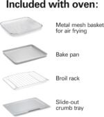 Hamilton Beach Sure-Crisp Air Fryer Toaster Oven Combo, Fits 9” Pizza, 4 Slice Capacity, Powerful Circulation, Auto Shutoff, Stainless Steel (31403) - Image 6