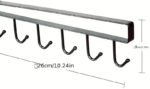 Under-Shelf Hanging Organizer with 6 Hooks – Space-Saving Rack for Cups, and Kitchen Essentials, for Cabinet Storage and Home Organization - Image 3