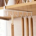 Under-Shelf Hanging Organizer with 6 Hooks – Space-Saving Rack for Cups, and Kitchen Essentials, for Cabinet Storage and Home Organization - Image 4