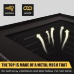 Reptile Tank Enclosure – 16x16x25 Crested Gecko Reptile Terrarium – Acrylic Habitat with Ventilation for Lizards, Snakes & Chameleon - Image 4