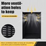 Reptile Tank Enclosure – 16x16x25 Crested Gecko Reptile Terrarium – Acrylic Habitat with Ventilation for Lizards, Snakes & Chameleon - Image 5