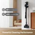 DREAME J30-W Cordless Vacuum Cleaner, 450W Powerful Suction, 65Min Runtime, LED Headlights, HEPA Filtration, Detachable Battery, Stick Vacuum Cleaner for Pet Hair & Hard Floor - Image 8