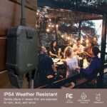 TREATLIFE 2 in 1 Outdoor Smart Dimmer Plug, 2 Individual Control Sockets, 600W, Compatible with Alexa, Google Home, IP64 Dimmer for Outdoor String Lights, Dusk to Dawn, 2.4GHz WiFi Only - Image 4