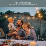 TREATLIFE 2 in 1 Outdoor Smart Dimmer Plug, 2 Individual Control Sockets, 600W, Compatible with Alexa, Google Home, IP64 Dimmer for Outdoor String Lights, Dusk to Dawn, 2.4GHz WiFi Only - Image 5