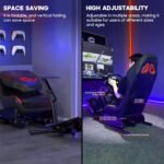 DIWANGUS Racing Simulator Cockpit Racing Wheel Stand with Seat Gaming Chair Sim Racing Cockpit for G29 G920 G923 G27 G25 T248X T248 T300RS T150 458 TX Xbox PS4 PS5 PC Accessories - Image 5
