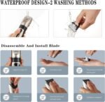 Dog Clippers for Grooming,Dog Grooming Kit for Heavy Thick Hair&Coats/Low Noise Rechargeable Cordless Hair Trimmer/Pet Shaver with Paw Trimmer for Small & Large Dogs Cats - Image 5