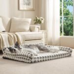 FURTIME Orthopedic Dog Beds Large Sized Dog, XL Washable Memory Foam Pet Couch Bed with Removable Washable Cover, Non-Slip Bottom with Bolster Sides, Grey - Image 5