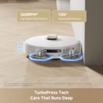 Mova P10 Pro Ultra Gen2 Robot Vacuum and Mop, 26,000Pa Suction, 212°F Hot Water Auto Mop Washing, 1-Hour Hot Air Drying, Extenable Mop, All-in-One Dock, Triple Anti-Tangle System for Home - Image 6