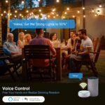New One Smart Dimmer Plug Outdoor, IP65 Waterproof WiFi Dimmable Smart Outlet, Compatible with Google Assistant, Alexa - Image 4