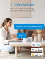 meross Smart Plug Power Strip, WiFi Flat Outlet 15A Compatible with Apple HomeKit, Siri, Alexa, Google Assistant & SmartThings, with 4 AC Outlets & 4 USB Ports, 6 Feet Surge Protector Extender - Image 5