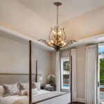 Vintage Crystal Chandelier with Aged Bronze Branch Design, 8-Light Ceiling Hanging Light Fixture for Dining Room Living Room Bedroom Hallway, Chain Adjustable - Image 5