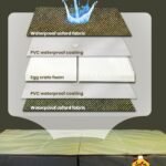 Laifug Foldable Waterproof Dog Bed for Large Dogs - Outdoor Orthopedic Dog Bed with Washable Removable Cover, Pet Mattress with Handles, Army Green, (36 x 27 x 3.5, inches) - Image 5