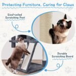 Yaheetech Cat Tree Tower, 40-Inch Condo with Hammock, Oversized Soft Platform, Scratching Board, Basket, Pet Beds & Furniture for Large Kittens, Dark Gray - Image 6