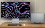 Aluminum Vertical Laptop Stand Dock Holder, Adjustable Slot Width 12-42mm, Space-Saving Upright Storage for MacBook and Laptops - Image 3