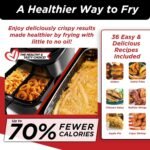 Nuwave 6-quart Brio Healthy Digital Air Fryer with One-Touch Digital Controls, 6 Preset Menu Functions & Removable Divider Insert, Black - Image 5