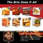 Nuwave 6-quart Brio Healthy Digital Air Fryer with One-Touch Digital Controls, 6 Preset Menu Functions & Removable Divider Insert, Black - Image 6