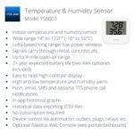 Smart Wireless Temperature Sensor/Humidity Sensor Wide Range (-22 to 158 Degrees) for Fridge Monitoring Pet Cage/Tank Monitoring, Smartphone Alerts, Compatible with Alexa IFTTT - Hub Included - Image 3