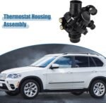 X AUTOHAUX Thermostat Housing Assembly 11537601158 Engine Coolant Thermostat Housing Assembly for BMW X1 X5 X6 135i 335i 2011 2012 2013 - Image 3