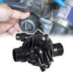 X AUTOHAUX Thermostat Housing Assembly 11537601158 Engine Coolant Thermostat Housing Assembly for BMW X1 X5 X6 135i 335i 2011 2012 2013 - Image 4