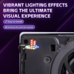 eXtremeRate 7 Colors 40 Effects RGB Rainbow Logo LED Kit for PS5 Slim/Pro Console, Illuminated Lighting Decoration Logo LED Board for PS5 Slim/Pro Disc & Digital Console - Image 5