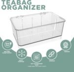 Utopia Home - Tea Bag Organizer With Lids, Clear Pantry Storage Box - (3 Pack) Stackable Partition Organizers or Holder With Lids For Drawers, Countertops, Fridge, Kitchen, Snack & Spice Organization - Image 5