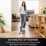 Kenmore 200 Series DS2000 Cordless Stick Vacuum Lightweight Cleaner 2-Speed Power Suction LED Headlight 2-in-1 Handheld for Hardwood Floor, Low Pile Carpet & Pet Hair - Image 3