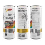 CELSIUS RETRO VIBE Sparkling Sherbet Slush, Sugar Free Energy Drink, 12 Fl Oz (Pack of 12) - Image 3