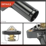 A-Premium Engine Coolant Thermostat Housing Compatible with Jeep Wrangler JK 2007 2008 2009 2010 2011 V6 3.8L - Replace for# 4666149AA - Image 7