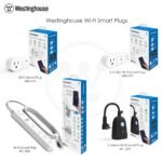 Westinghouse Wi-Fi Smart 2 Outlet Dual Plug Works with Alexa and Google Assistant Grounded Outlets App Controlled Sure Series White - Image 3